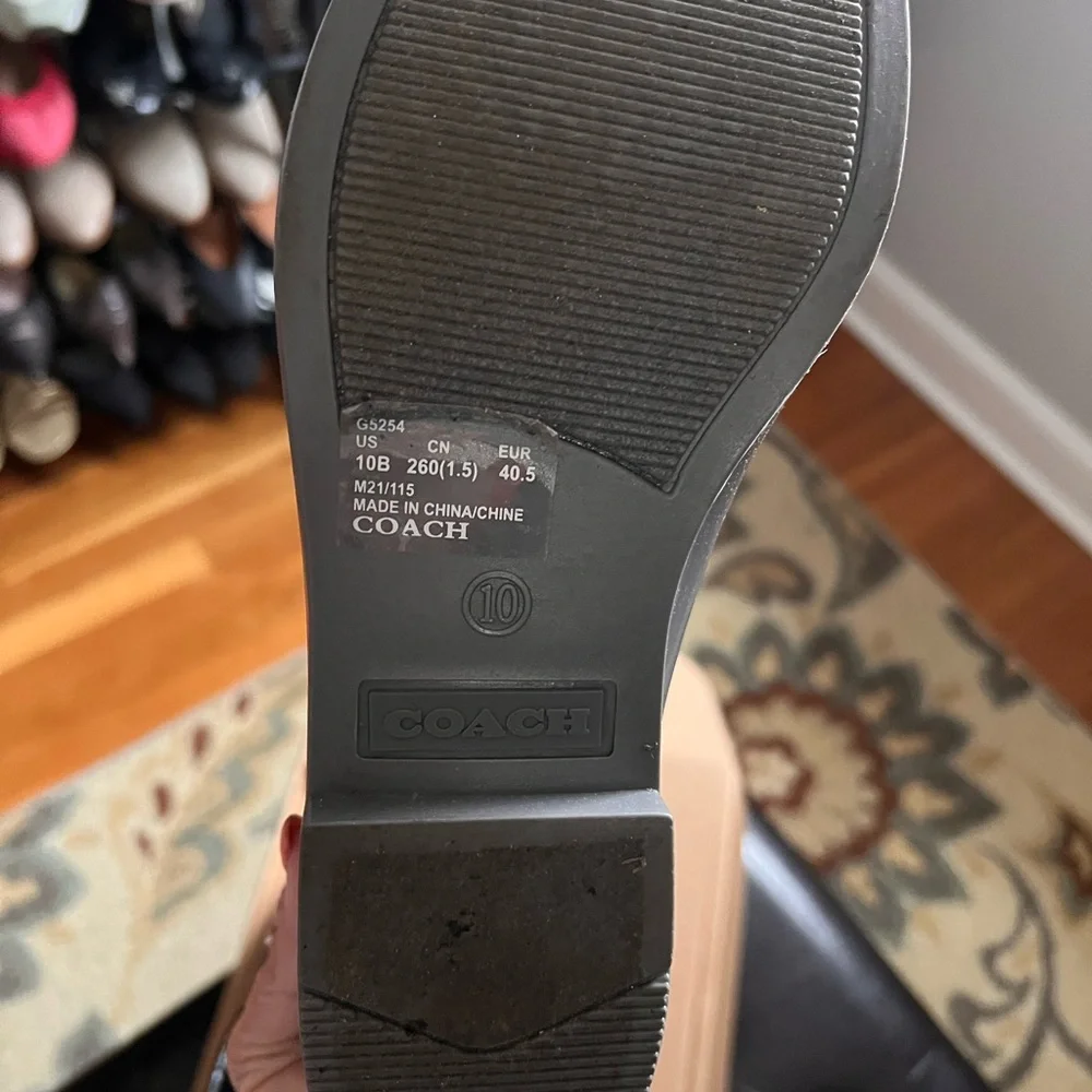 Coach Gray Winter Rain Boots with Geometric Pattern - Picture 3 of 3